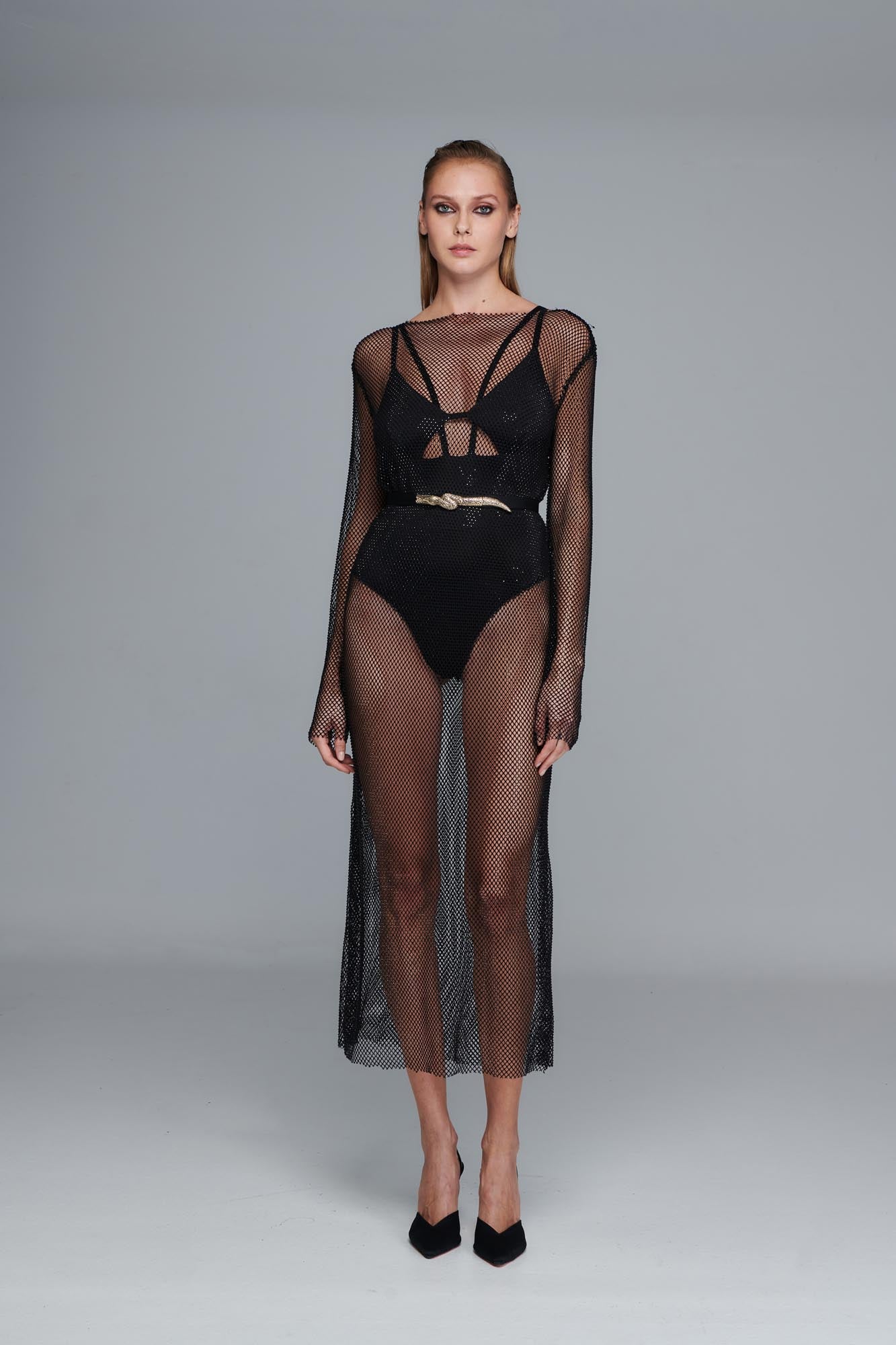 Black Net Dress