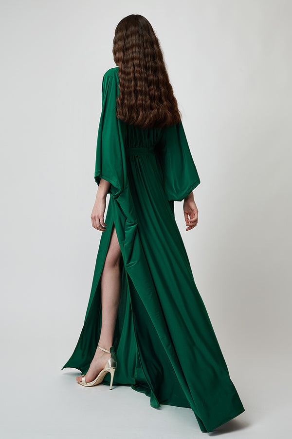 EMERALD BLUE MAXI DRESS