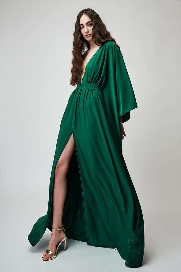 EMERALD BLUE MAXI DRESS