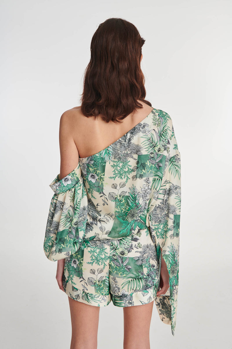 VERAMAN MULTICOLOR TOP WITH ONE SHOULDER