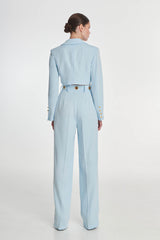 CIEL HIGH-WAIST TROUSERS WITH GOLD RINGS